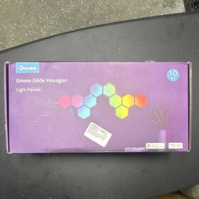 N340 Govee Glide Hexagon 10 Modular Led Multicolor Panels Smart App And Voice Control