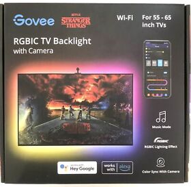 H6198 Govee Stranger Things Rgbic Tv Backlight With Camera 12.5ft Size 12.5foot