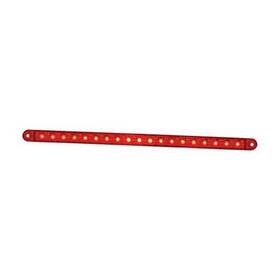 76385 Grand General Red/red 12 Inch 19-led Flush Mount Light Bar Lens 3 Wires