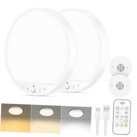 Ph-55 Guangzhou Hengshun Keji Youxiangongsi Rechargeable 6w Motion Sensor Ceiling Light Wireless Magnetic 2 Pack -