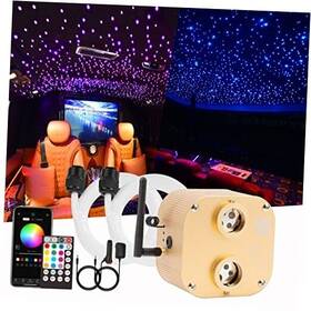 Guangzhou Qijing Lighting Technology Co. Ltd. 737655585285 Chinly Two-color 800pcs Twinkle Starlight Headliner Kit 20w 800 Piece Star Light