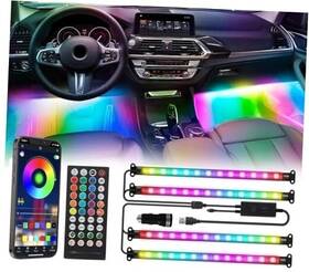 48smd Guangzhou Shenghui Electronic Technology Co. Ltd Sh-e8 Car Led Lights Smart Rgb Ic 48 Interior Light 16 Dreamcolor