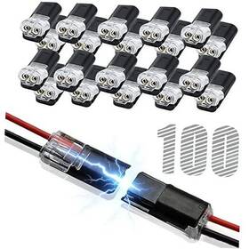 Guanyuana Gkd5566 100pcs Double Wire Plug In Connector With Locking Buckle Quick-clip Fasteners