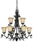 3493698 H0171 Vaxcel Sierra 9-light Chandelier 884656738087
