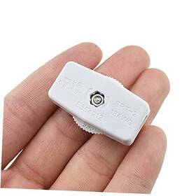 2021062312-inlinecordswitch Hahiyo 3a 125v Inline Rotary Cord Switch Adjustable Double Pole White-1p