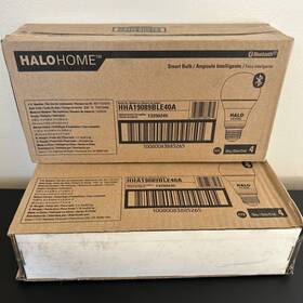 Hha19089ble40a Halo Home 080083885367 4-pack A19 Dimmable Cct Smart Led Light Bulb Lot Of 8