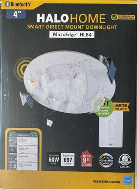 Hlb4 Halo Home Microedge Smart Downlight 4 Inch Led 697lm 3000k White