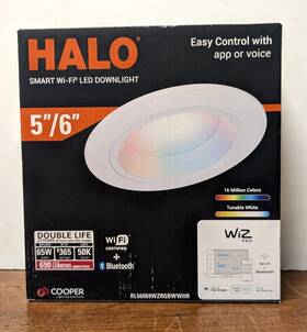 Rl56069wzrgbwwhr Halo 65w 5/6 Inch Smart Wi-fi Led Downlight - New In Box