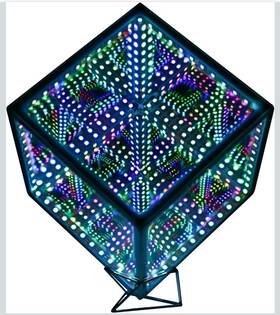 Ybcis-hcq2-2k Heepulor Infinity Hyper Cube Led Light Controller With Stand And 6 Inches