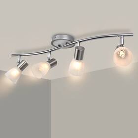 B096vj8kbj Hibay Led Track Lighting Fixtures Rotatable 4-light Ceiling Spot Light Modern