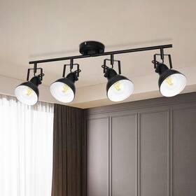 B0ckxz3t48 Hibay 4-light Track Lighting Fixture Industrial Adjustable Ceiling Spotlights