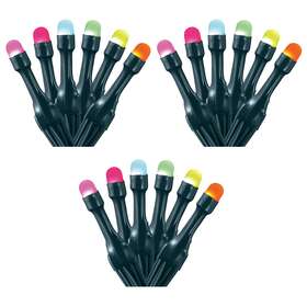 Home Heritage 193802272529 7ft Garland Style Holiday Lights App Control 40 Rgb Leds 3 Pack