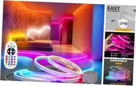 Hrgneon-5mrgb Hrg 16ft Rgb Led Neon Rope Light 110v Waterproof Strip With Brightness