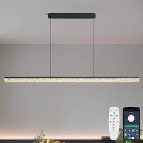 Ha-jpl00004 Huatiely Modern Led Linear Pendant Light 47 Inch Dimmable Chandelier With App And Remote