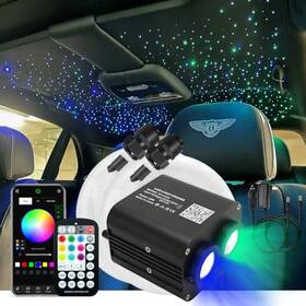 Huaxi 769407392384 20w Twinkle Dual-head Dual Color Fiber Optic Lights 900pcs 0.03in 9.8ft
