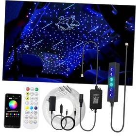 Qj-l003 Huaxi 3.2w 6-hole Rgb App Multiple Color Fiber Optic Lights Kit 120pcs 0.03in 2m