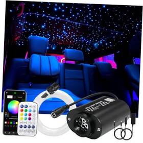 Qj-l006 Huaxi Mini Size 6w Twinkle Rgbw App Fiber Optic Lights Music 150pcs 0.03in 6.5ft/2m
