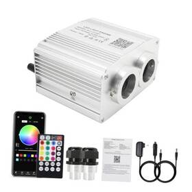 Qj-l016t Huaxi 16w Car Home Dual-head Twinkle Fiber Optic Light Engine