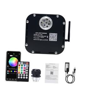 Qj-l050 Huaxi 50w Rgbw Twinkle Fiber Optic Light Engine Driver Bluetooth App Control Music