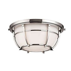 4112-pn Hudson Valley Lighting Conrad Two Light Flush Mount Polished Nickel