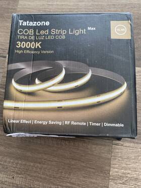 Lsscobm38420wc Huiz Boli Technology Co. Ltd. Tatazone Smart White Cob Led Strip Light With Remote 16.4ft Warm White/ay