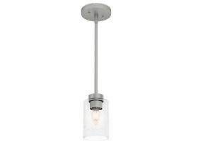 19012 Hunter Hartland Pendant Light In Matte Silver