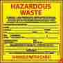 Hw7l National Marker Company Hazardous Waste Vinyl Labels For Liquids 6 X