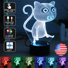 Hxw264706 Meco Cute Cartoon Cat Colorful Change Illusion Touch 6492090570862