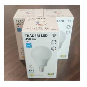 Ikea Led1925g6 3-pack Tr Dfri Smart Led Light Bulb E12 5w 450 Lm 2700k Warm White 120v