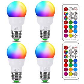 Us-ww-rgb-3w-e26 Ilc 4 Rgb Led Color Changing Light Bulb 40w Equivalent 450lm 2700k Warm Whit