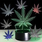 Im006a Marijuana Leaf Lighting Ceiling Fans Illusion Lamp Cananbis Weed Optical