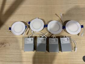 5002327 Intertek New - 4 Inch Adjustable Led Recessed Light Trim With Night