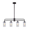 Ipl679a04orb Canarm Albany Lt Rod Pendant Clear Glass 062345400631
