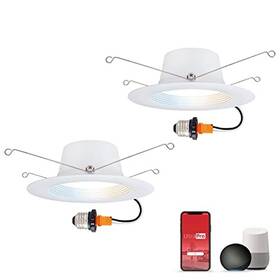 51463 Jasco Products Company Wi-fi Led Smart Light Bulb Downlight 65w Equivalent Rgb Color 2 Pack