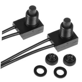 Kp-107-p Jawfait 1v Waterproof Push Button Switch Kp-107 Rv Fan On/off Spst With 4.7 Inch 2