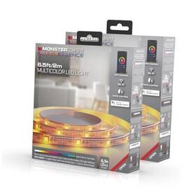 Ecom-1090-pp2 Jem Accessories 2-pack Monster 6.5-ft Multicolor Led Light Smart App Customizable Settings