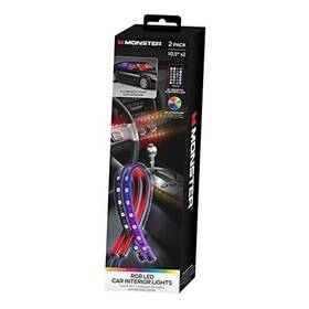 Mlb7-1088-rgb Jem Accessories Monster Multicolor Car Interior Led Accent Lights Customizable Color Strips