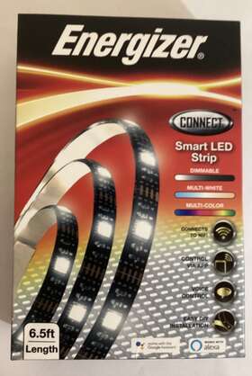 Eis2-1001-rgb Jem Connected Iot Inc. Energizer Smart Led Light Strip Nib 2019 Wifi Easy Install 6.5 Ft