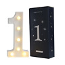 Jh-nb-01 Pooqla Decorative Led Light Up Number Letters White 696585500105