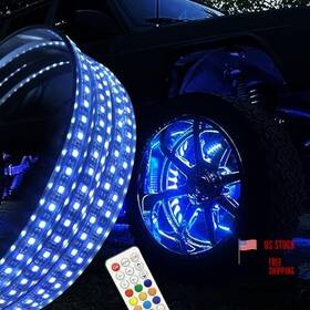 Hd-17.5-dw-single Jhb Tech 4pcs 17.5ftft Dream Color Chaser Rgb Changing Led Wheel Lights With Turn