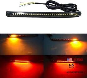 Jinxiu Ks-ml-01 Universal Amber Red Led Light Strip Motorcycle Tail Brake Stop Turn Signal