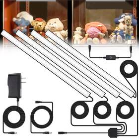 Jusjubr 744110851281 Display Cabinet Lights Led Shelf Lighting With Memory Function 4x12 In