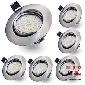 6p5wceilww Kakemono 12v Recessed Ceiling Light 5w Led Panel Downlights 3000k Warm White