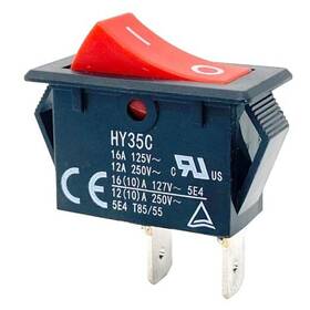 25v2a Kedu Hy35c Pack Rocker Switch Spst 2-pin6a/25v2a/250v Push Button 1