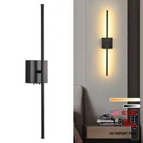 Keluoly Y3128-h70-1 Battery Operated Wall Sconces With Remote Control 11000mah Led 1 Pack Black