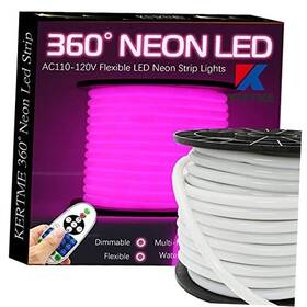 Kertme Degree-neon-p-5m 360 Neon Led Type Ac 110-120v Degree Light Strip 5m Pink