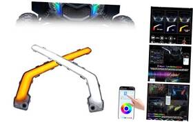 Kti-030203-002 Keyun Shanghai Information Technology Co. Ltd Smart Rgb Front Signature Fang Lights For Can Am Maverick X3 Max Trail Sport