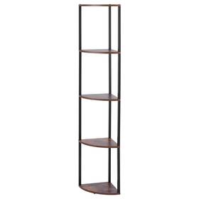 Yjx-snj-004 Kffkff 5-tier Corner Shelf With Led Lighting 64 Inch Tall Display Unit