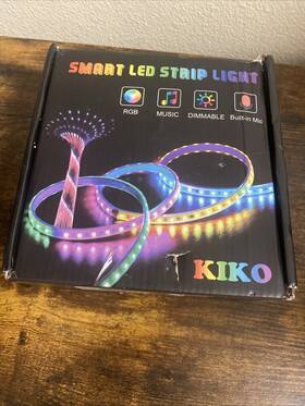 Kiko-5050-65 Kiko Kiko-5050-65.6ft Smart Led Strip Lights Indoor Rgb Music Dimmable Built-in Mic