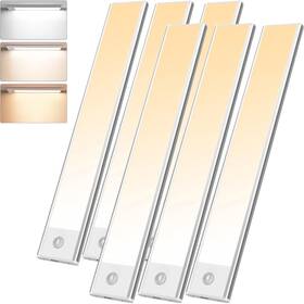 Lskn5914s Kingeng 6 Pack 12in Under Cabinet Light 10% 100% Dimmable 84led 3 Color Motion Sensor